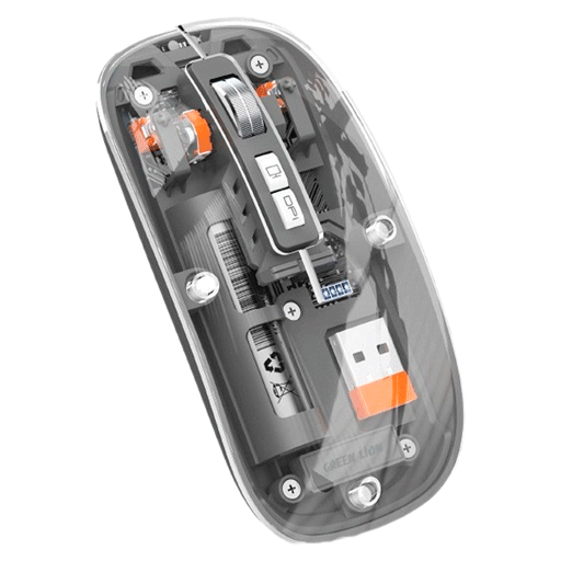 Мышка Transparent mouse 2 Green LIon GNTRAMOUS2BL